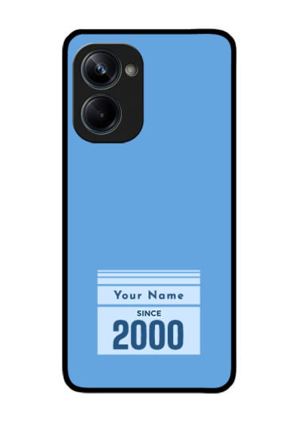 Realme 10 Pro 5G Custom Glass Mobile Case - Custom Year of birth Design