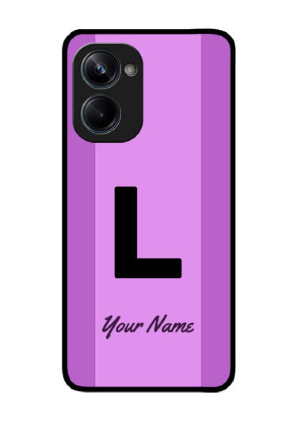 Realme 10 Pro 5G Custom Glass Phone Case - Tricolor custom text Design