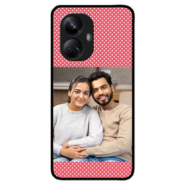 Realme 10 Pro Plus 5G Custom Glass Phone Case - White Dotted Design