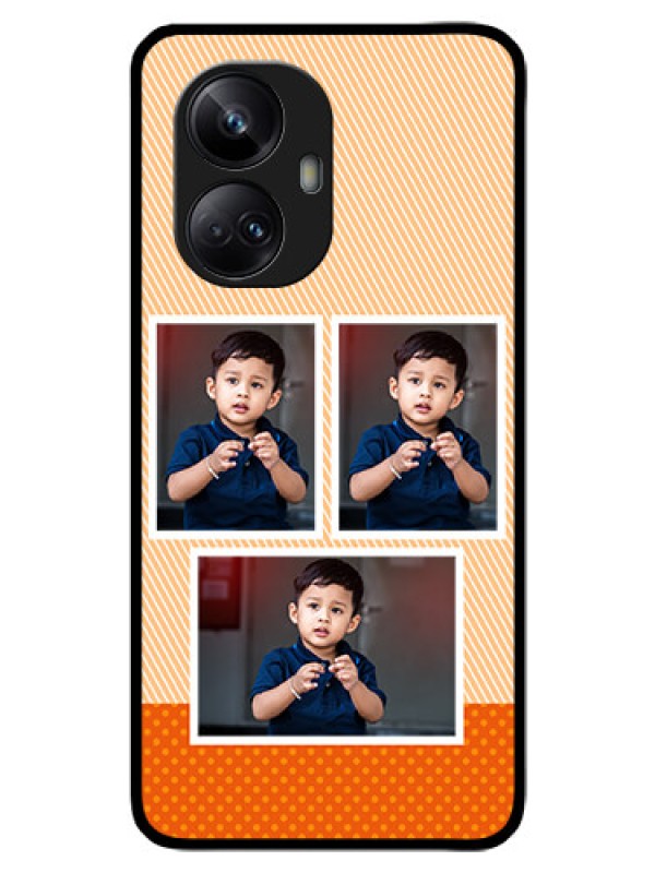Custom Realme 10 Pro Plus 5G Photo Printing on Glass Case - Bulk Photos Upload Design