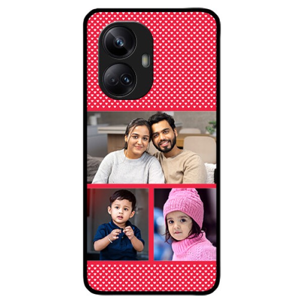 Realme 10 Pro Plus 5G Personalized Glass Phone Case - Bulk Pic Upload Design
