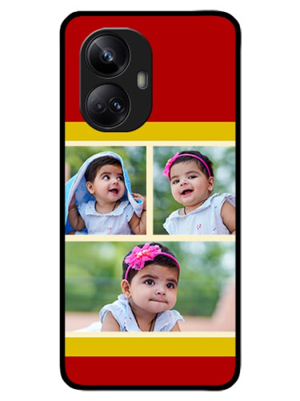 Custom Realme 10 Pro Plus 5G Custom Glass Mobile Case - Multiple Pic Upload Design