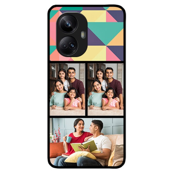 Realme 10 Pro Plus 5G Custom Glass Phone Case - Bulk Pic Upload Design