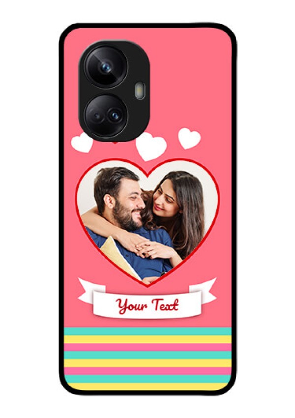 Realme 10 Pro Plus 5G Photo Printing on Glass Case - Love Doodle Design