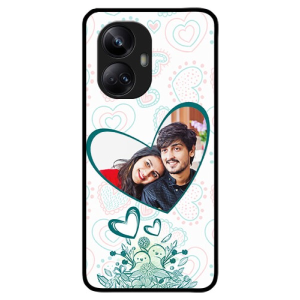 Realme 10 Pro Plus 5G Photo Printing on Glass Case - Premium Couple Design