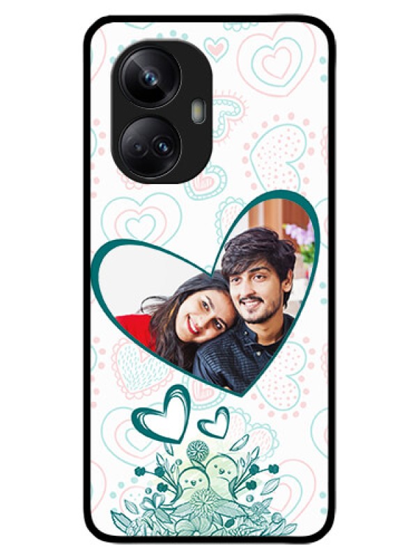 Custom Realme 10 Pro Plus 5G Photo Printing on Glass Case - Premium Couple Design