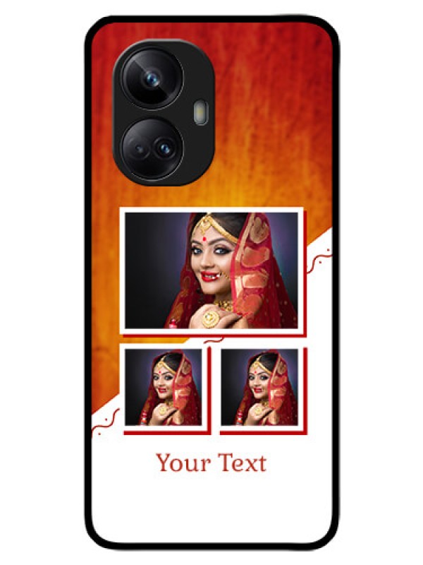 Custom Realme 10 Pro Plus 5G Custom Glass Phone Case - Wedding Memories Design