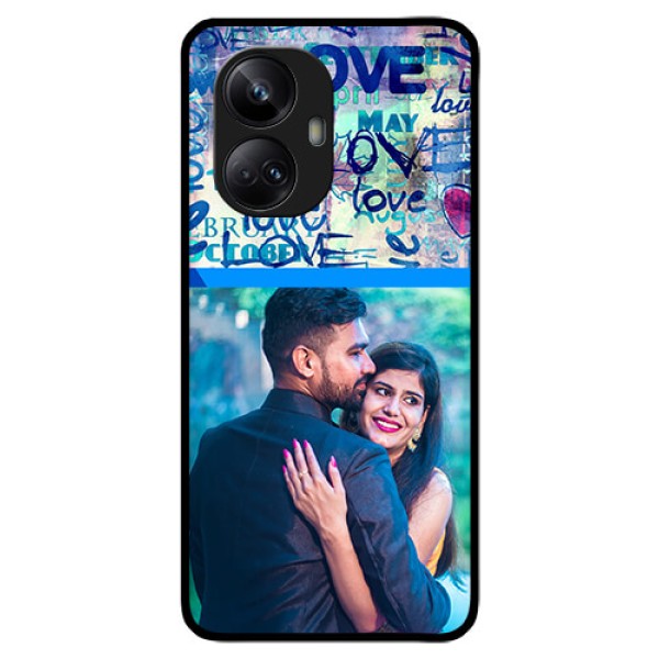 Realme 10 Pro Plus 5G Custom Glass Mobile Case - Colorful Love Design