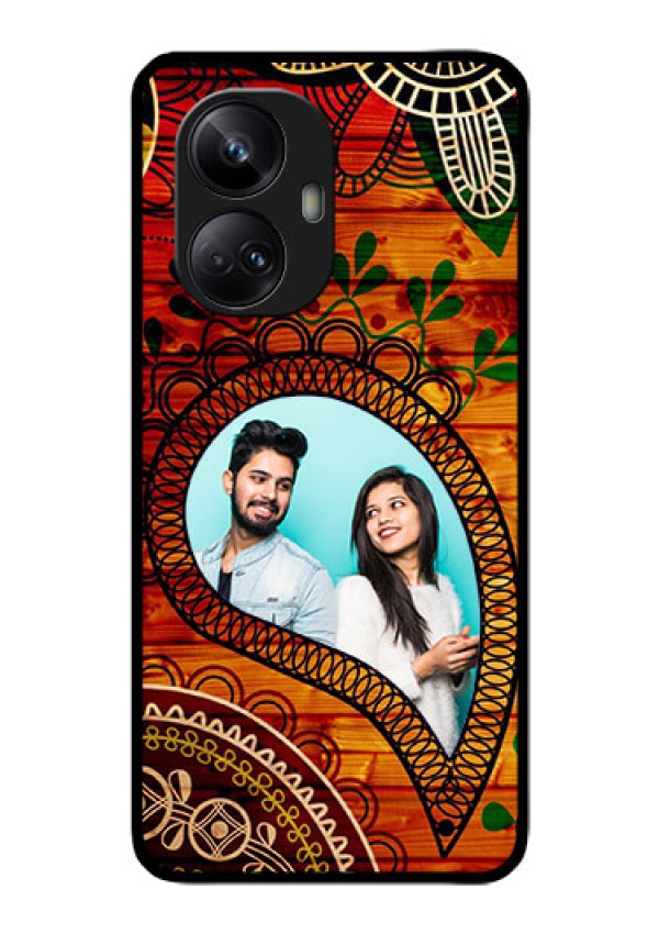 Realme 10 Pro Plus 5G Personalized Glass Phone Case - Abstract Colorful Design