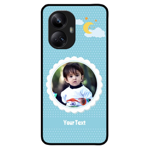 Realme 10 Pro Plus 5G Personalised Glass Phone Case - Violet Pattern Design