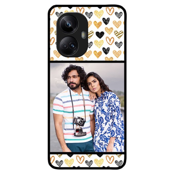 Realme 10 Pro Plus 5G Photo Printing on Glass Case - Love Symbol Design