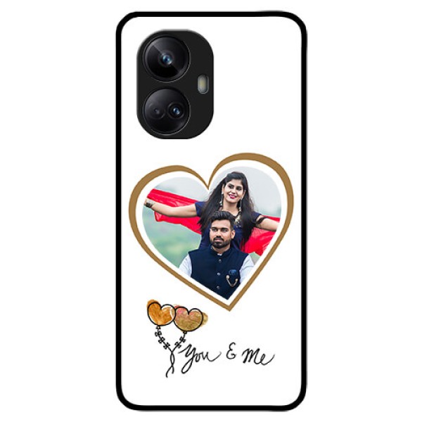 Realme 10 Pro Plus 5G Custom Glass Mobile Case - You & Me Design