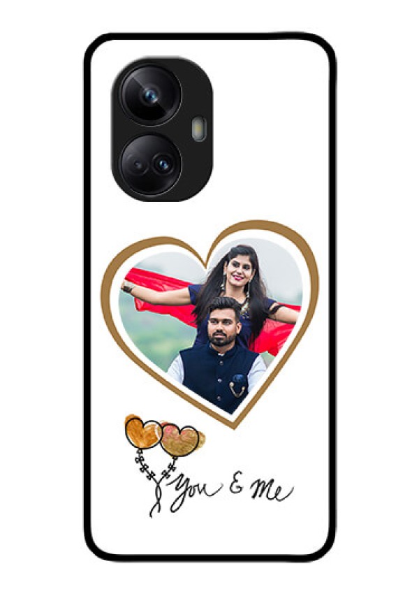 Realme 10 Pro Plus 5G Custom Glass Mobile Case - You & Me Design