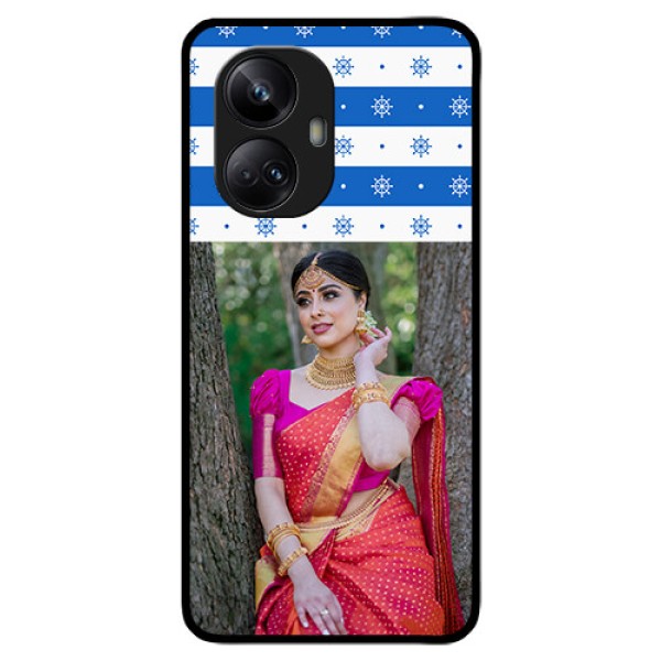 Realme 10 Pro Plus 5G Photo Printing on Glass Case - Snow Pattern Design