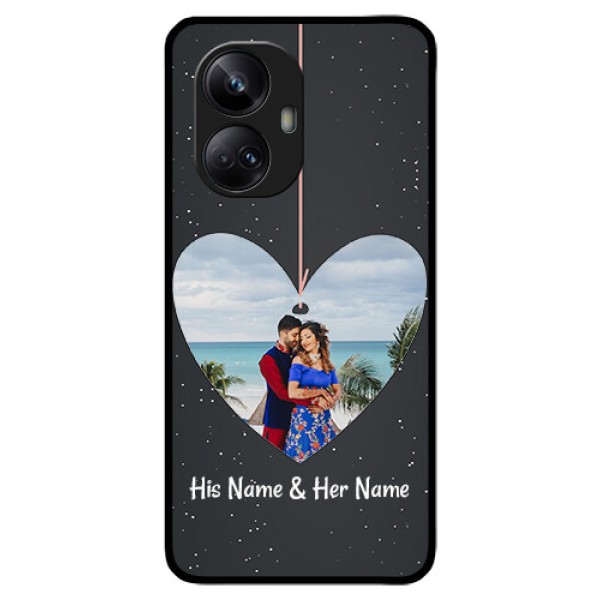 Realme 10 Pro Plus 5G Custom Glass Phone Case - Hanging Heart Design