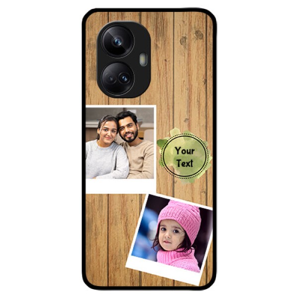 Realme 10 Pro Plus 5G Custom Glass Phone Case - Wooden Texture Design