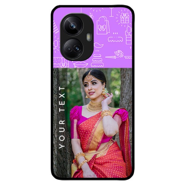 Realme 10 Pro Plus 5G Custom Glass Mobile Case - Birthday Icons Design