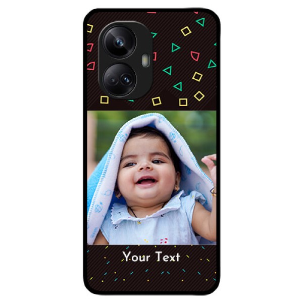 Realme 10 Pro Plus 5G Custom Glass Phone Case - with confetti birthday design Realme 10 Pro Plus 5G Custom Glass Phone Case - with confetti birthday design