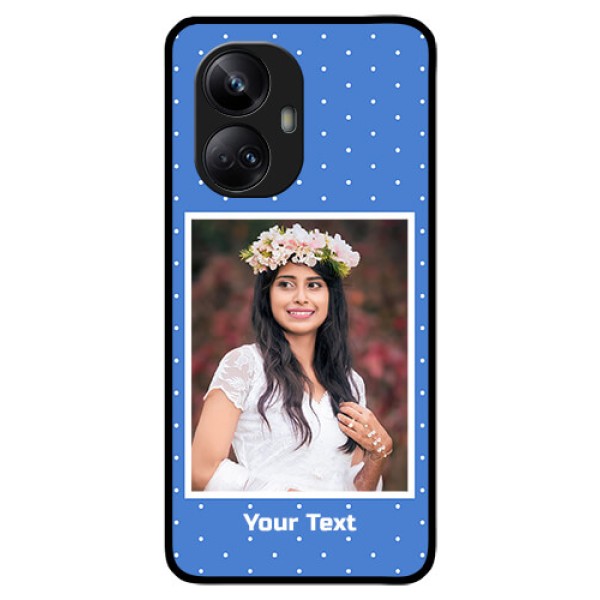 Realme 10 Pro Plus 5G Photo Printing on Glass Case - Polka dots design