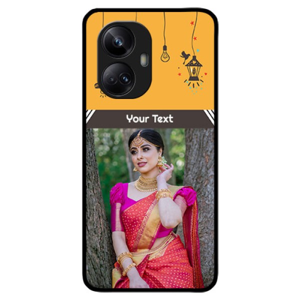 Realme 10 Pro Plus 5G Custom Glass Mobile Case - with Family Picture and Icons