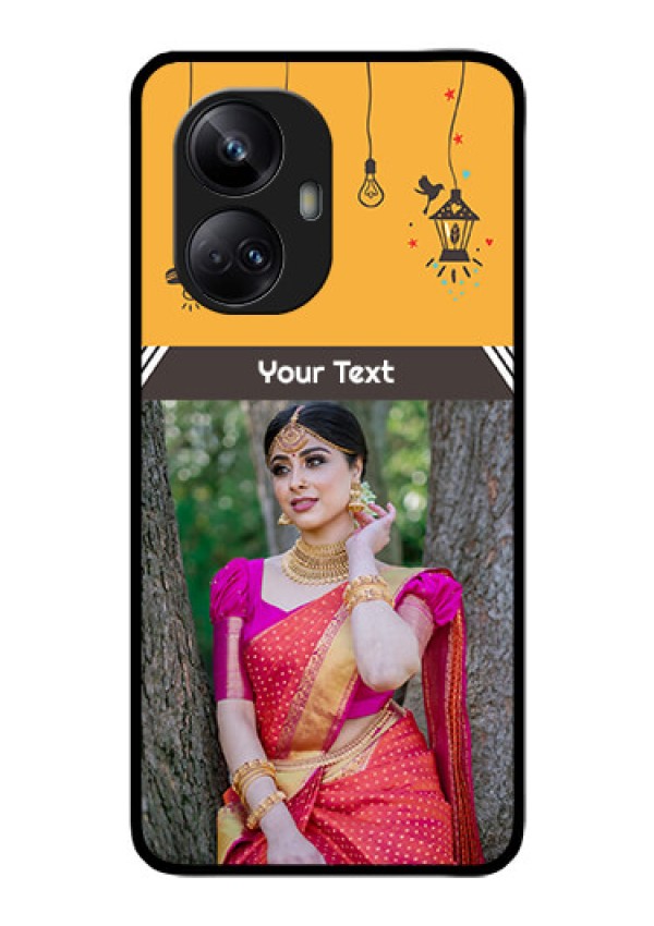 Realme 10 Pro Plus 5G Custom Glass Mobile Case - with Family Picture and Icons