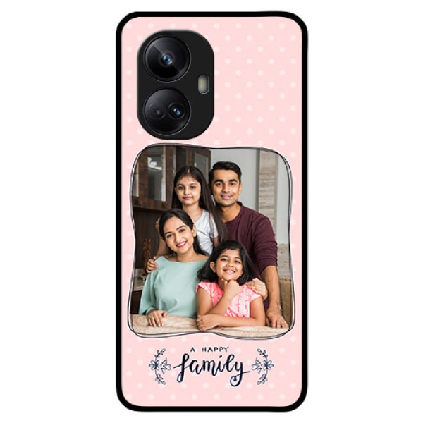 Realme 10 Pro Plus 5G Custom Glass Phone Case - Family with Dots Design