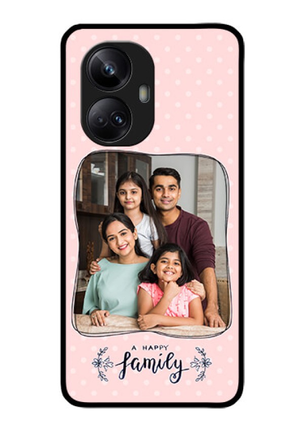 Realme 10 Pro Plus 5G Custom Glass Phone Case - Family with Dots Design