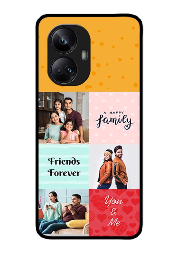 Realme 10 Pro Plus 5G Personalized Glass Phone Case - Images with Quotes Design