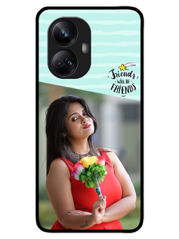 Custom Realme 10 Pro Plus 5G Custom Glass Phone Case - Friends Picture Icon Design