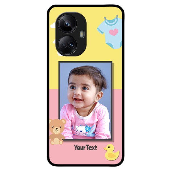 Realme 10 Pro Plus 5G Photo Printing on Glass Case - Kids 2 Color Design