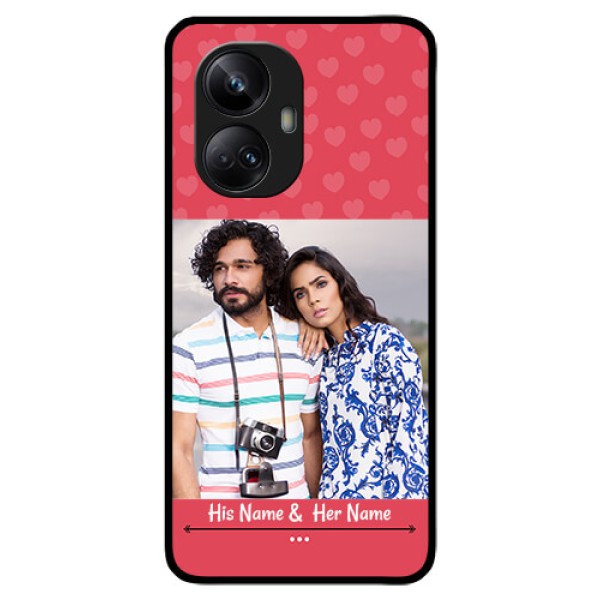 Realme 10 Pro Plus 5G Photo Printing on Glass Case - Simple Love Design