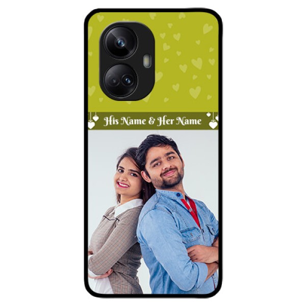 Realme 10 Pro Plus 5G Custom Glass Phone Case - You & Me Heart Design