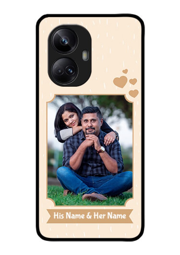 Realme 10 Pro Plus 5G Custom Glass Phone Case - with confetti love design