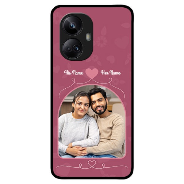 Realme 10 Pro Plus 5G Photo Printing on Glass Case - Love Floral Design