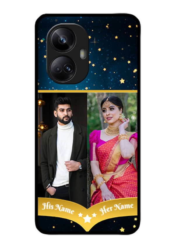 Realme 10 Pro Plus 5G Custom Glass Phone Case - Galaxy Stars Backdrop Design