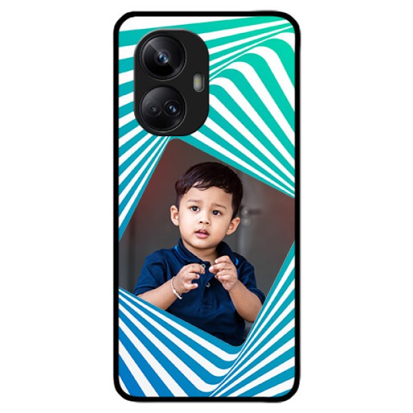 Realme 10 Pro Plus 5G Personalized Glass Phone Case - Abstract Spiral Design