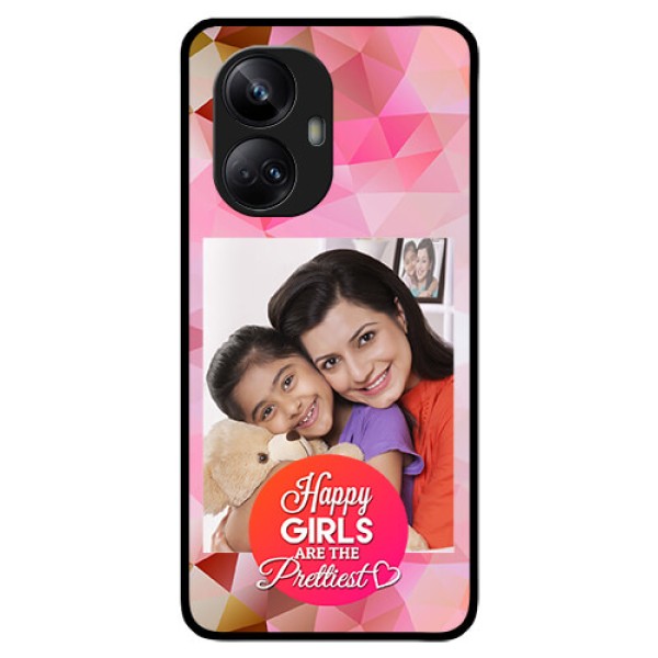 Realme 10 Pro Plus 5G Photo Printing on Glass Case - Abstract Triangle Design