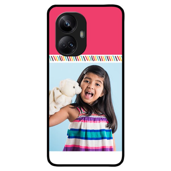 Realme 10 Pro Plus 5G Personalized Glass Phone Case - Line art design
