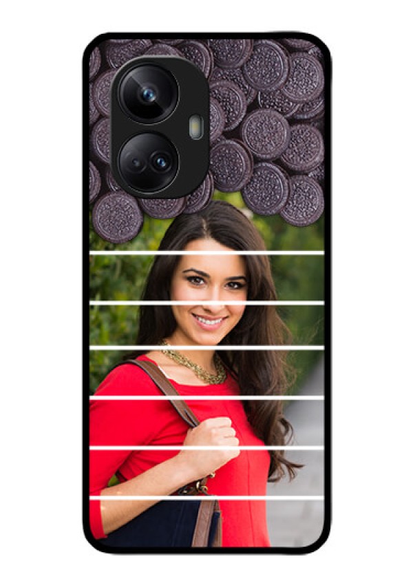 Realme 10 Pro Plus 5G Custom Glass Phone Case - with Oreo Biscuit Design