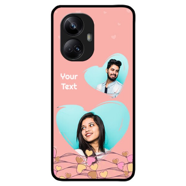 Realme 10 Pro Plus 5G Custom Glass Mobile Case - Love Doodle Design