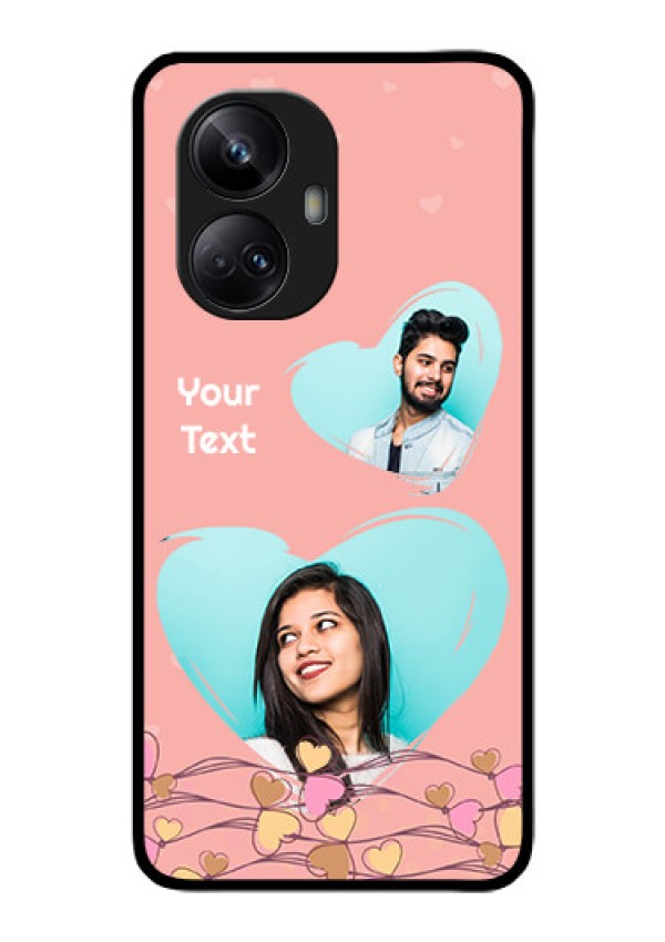 Realme 10 Pro Plus 5G Custom Glass Mobile Case - Love Doodle Design