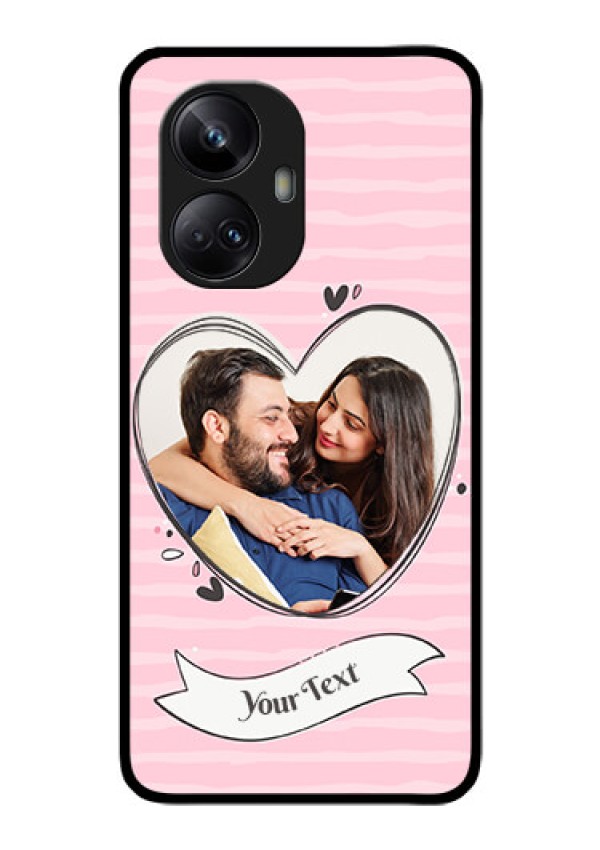 Realme 10 Pro Plus 5G Custom Glass Phone Case - Vintage Heart Design