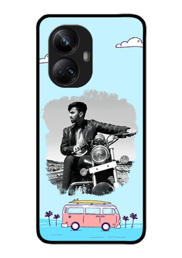Realme 10 Pro Plus 5G Photo Printing on Glass Case - Travel & Adventure Design