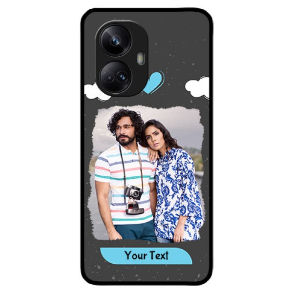 Realme 10 Pro Plus 5G Custom Glass Phone Case - Splashes with love doodles Design Realme 10 Pro Plus 5G Custom Glass Phone Case - Splashes with love doodles Design