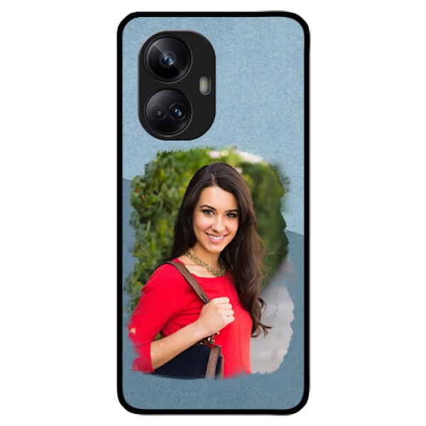 Realme 10 Pro Plus 5G Custom Glass Mobile Case - Grunge Line Art Design