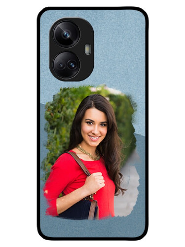 Custom Realme 10 Pro Plus 5G Custom Glass Mobile Case - Grunge Line Art Design