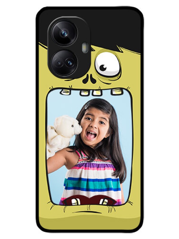 Custom Realme 10 Pro Plus 5G Personalized Glass Phone Case - Cartoon monster back case Design
