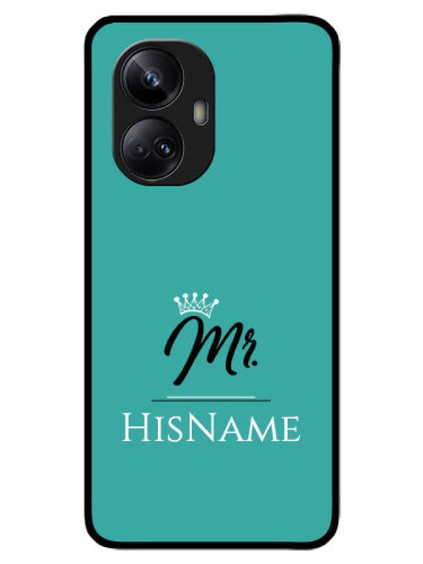 Custom Realme 10 Pro Plus 5G Custom Glass Phone Case Mr with Name