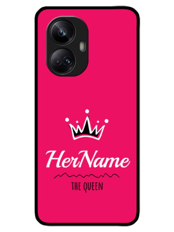 Custom Realme 10 Pro Plus 5G Glass Phone Case Queen with Name