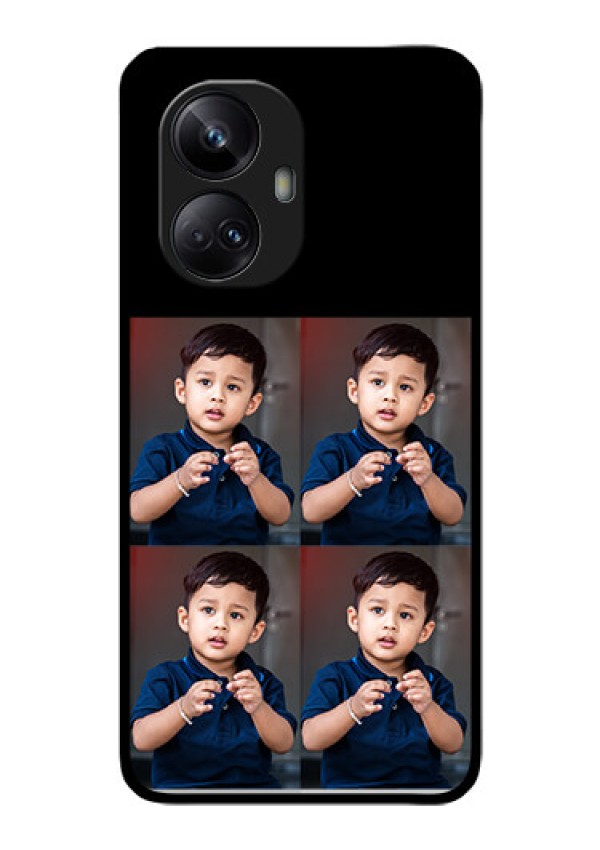 Realme 10 Pro Plus 5G 4 Image Holder on Glass Mobile Cover